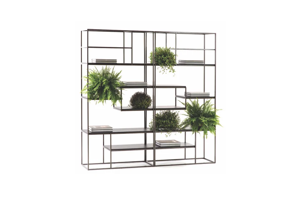 estantería de diseño con elegancia visual